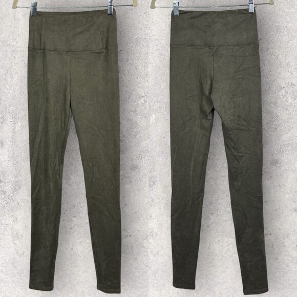 Aritzia Wilfred Free Daria Faux Suede Leggings Taupe High Rise Size XS‎ Minimal - Picture 2 of 14
